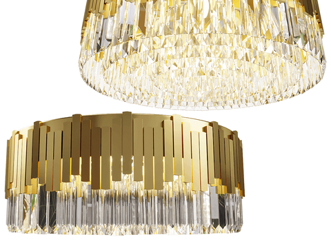 Maxlight Affordable Luxury Style Crystal Chandelier Ceiling Lamp