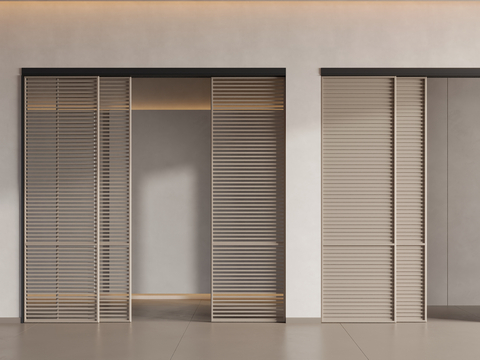 Modern sliding door sliding door grille door