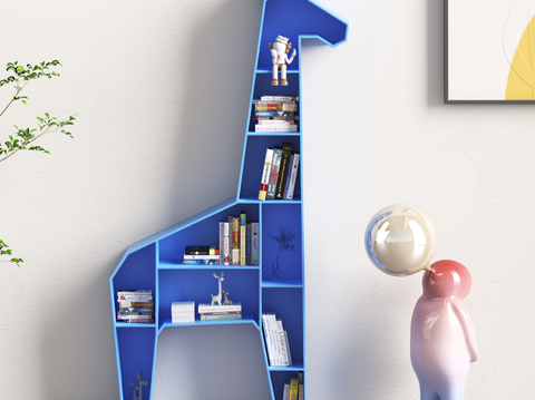 Animal Shaped Bookshelf Children's Toy Storage Rack