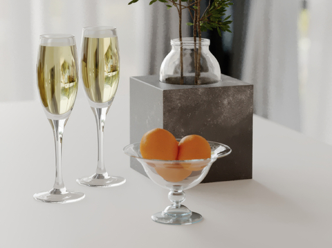 Modern Table Ornaments Desktop Ornaments Goblet Kitchen Ornaments