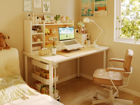 Cream Style desk study table