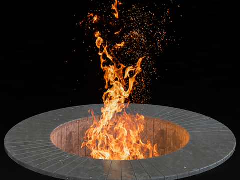 round fireplace stove