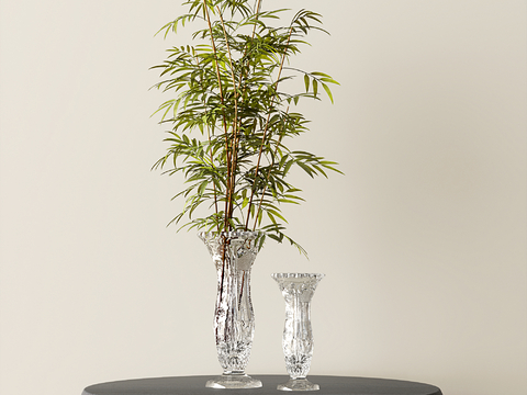 Modern Vase Flower Floral Ornaments Bamboo