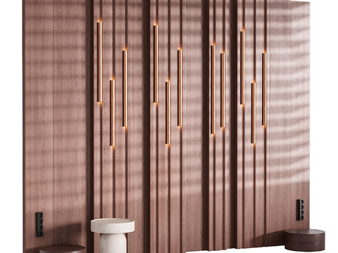 Modern bedside Wall modeling wall