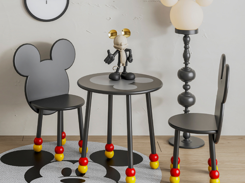 Modern Mickey Chair Children Table and Chair