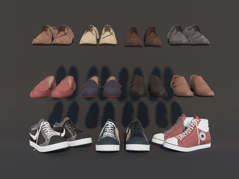 Modern Shoes Combination Canvas Shoes Sneakers Cloth Shoes Leather Shoes Men's Leather Shoes