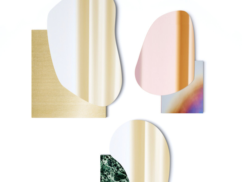 Noom shaped mirror decorative mirror