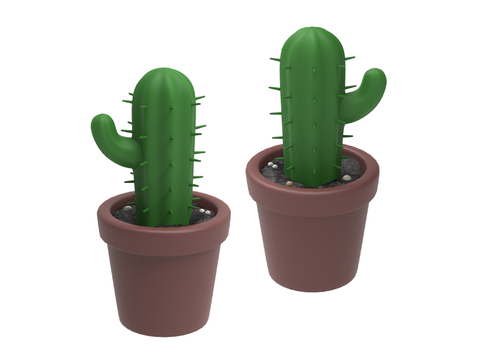 Cactus ornaments Cartoon ornaments