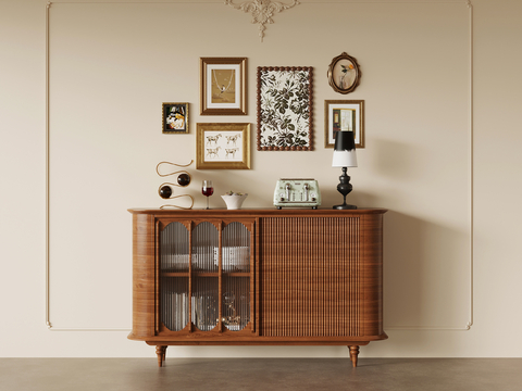 Antique Entrance Cabinet Sideboard