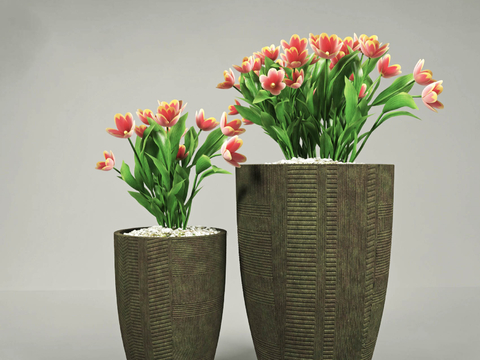 Modern potted flower pot