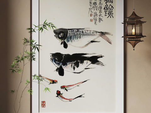 New Chinese Hanging Painting Calligraphy and Painting