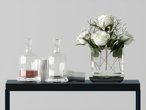 Modern Desktop Ornaments Vase Glass Bottle