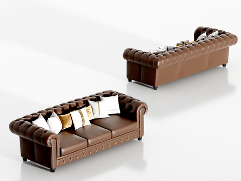 Modern Leather Sofa Couch