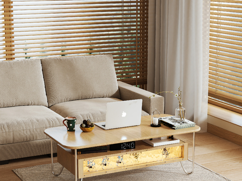 Log Style coffee table