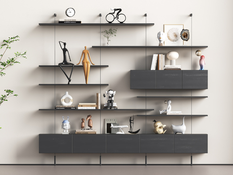 Modern Simple Bookshelf Floor Storage Rack