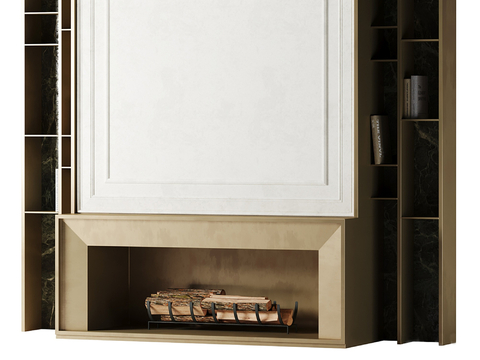 Affordable Luxury Style Fireplace Wall