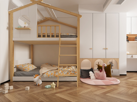 Nordic kids Bedroom bunk kids Bedroom