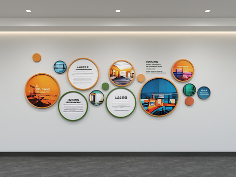 Modern Enterprise Culture Wall Office Image Wall Display Wall