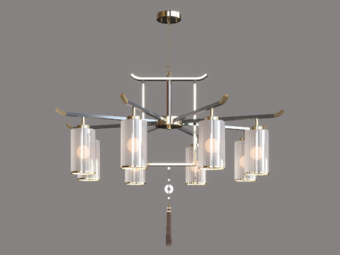 New Chinese Chandelier Zen Multi-head Chandelier