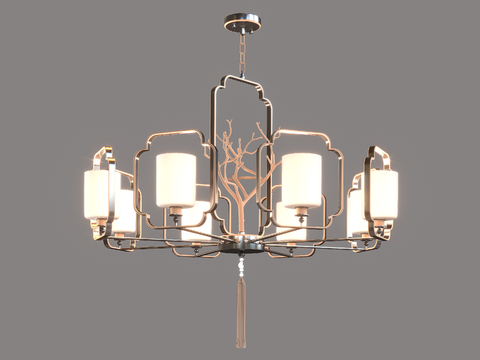 New Chinese Chandelier Multi-head Zen Chandelier