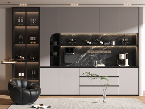 Modern Wine Cabinet Sideboard