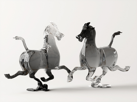 Acrylic horse sculpture ornaments