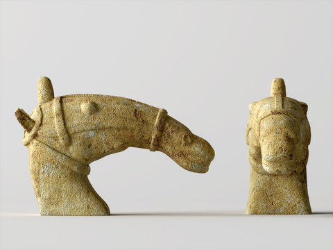 Horse head sculpture ornaments