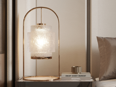 Affordable Luxury Style Glass Table Lamp