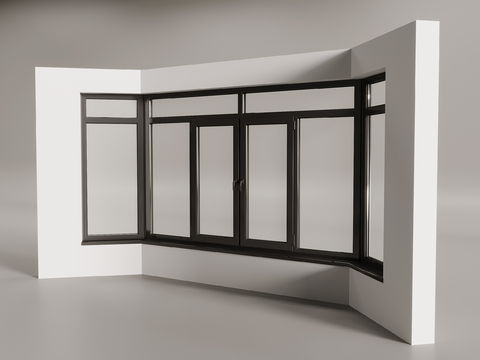 modern corner window glass window