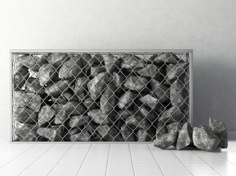 Gabion stone cage wall gabion