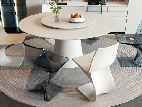 Modern Dining Table and Chair Round Dining Table