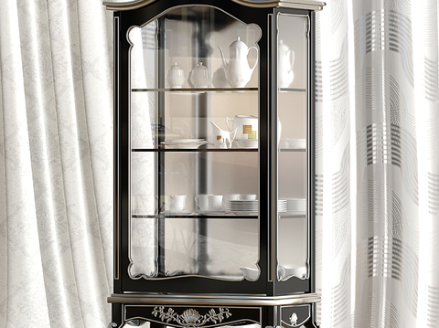 European-style Wine Cabinet Glass Wine Cabinet