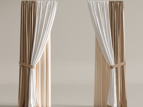 Modern Plain Curtain Screen