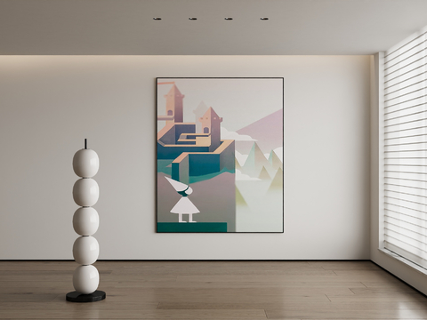 modern decorative painting architectural painting abstract painting