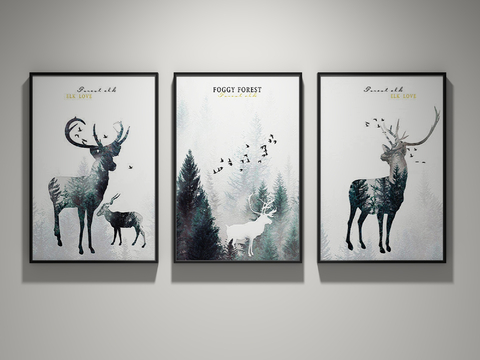 Nordic Decorative Painting Hanging Painting Animal Hanging Painting