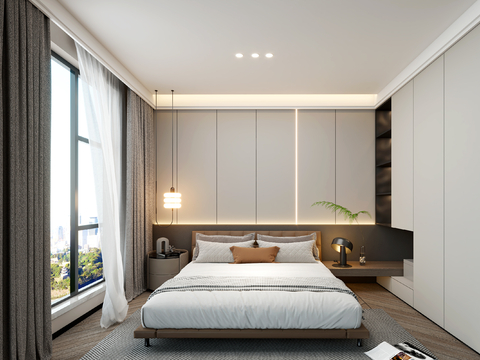 Simple master bedroom