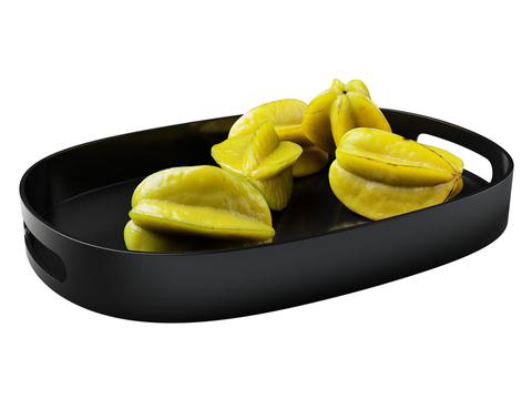 Modern carambola fruit plate fruit