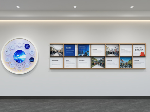 Modern Enterprise Culture Wall Office Image Wall Display Wall