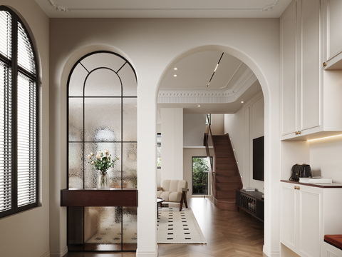 French glass partition