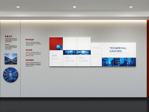 Modern Enterprise Culture Wall Office Image Wall Display Wall