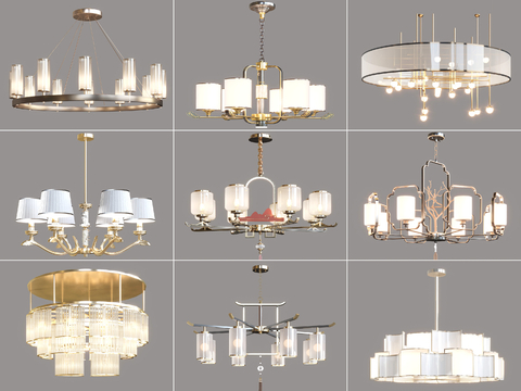 New Chinese Chandelier Multi-head Chandelier Zen Chandelier