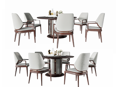 New Chinese Dining Table and Chair Round Table