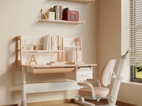 Modern Children's Study Table Desk Chair Writing Table