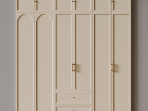 Cream air cabinet door panel