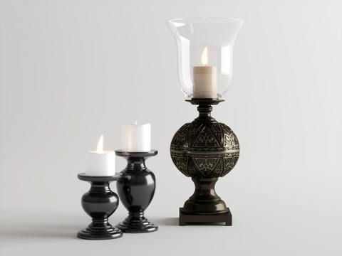 European-style candlestick candle