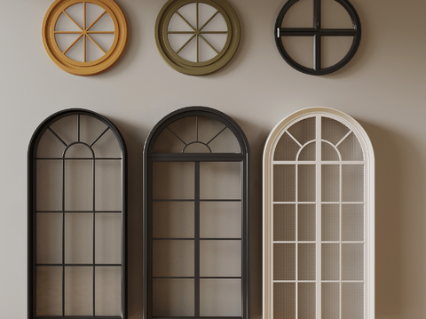 French arched windows