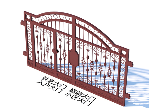 Wrought Iron Gate Courtyard Gate Entrance Gate Community Gate