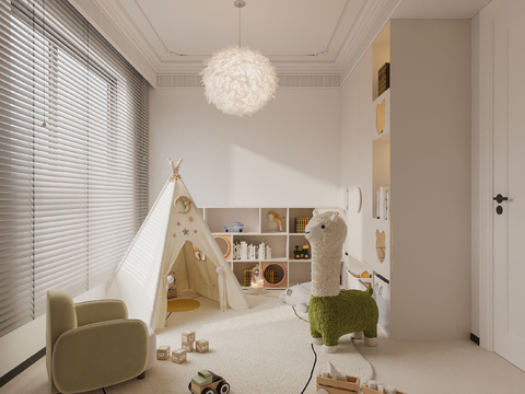 Cream Style kids Bedroom play area