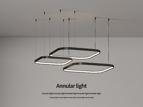 Modern minimalist chandelier square chandelier