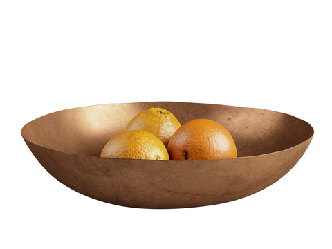 Modern orange fruit plate